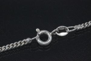 round curb-necklace 50cm with spring ring 925/- Silver