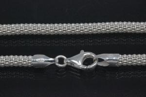 Popcorn Chain Necklace approx. size Ø3,7mm with trigger clasp, 925/- Silver