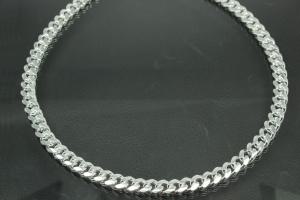 Curb Chain Necklace 925/- Silver with trigger clasp approx.width 6,0mm